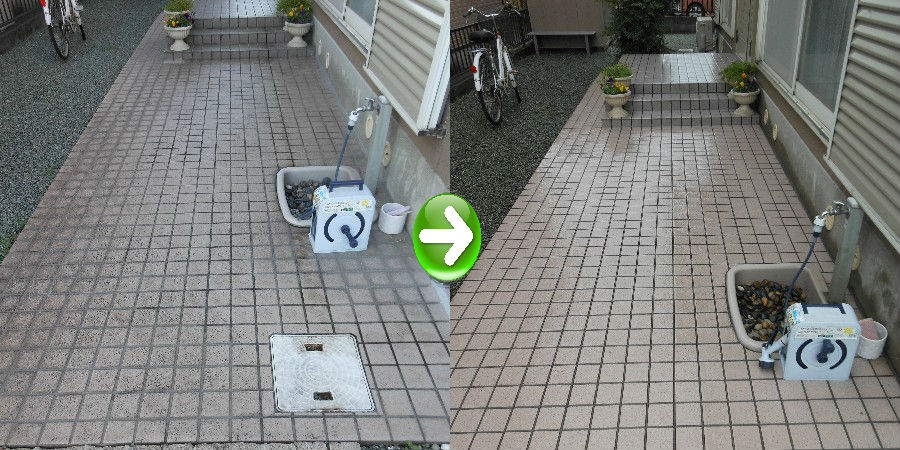 綺麗にしていい「気」を呼び込みましょう! 玄関タイル洗浄施工