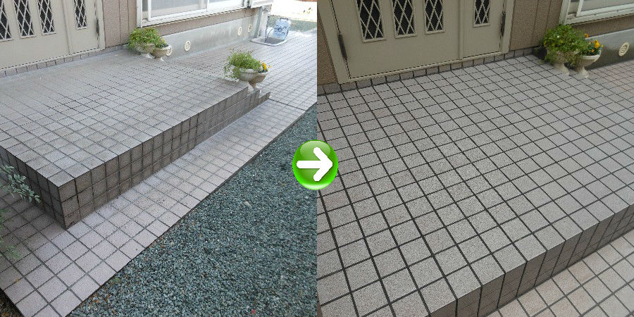 一生をかけて手に入れた夢のマイホーム。汚れていくのをほったらかしでいいんですか!? 玄関タイル洗浄施工